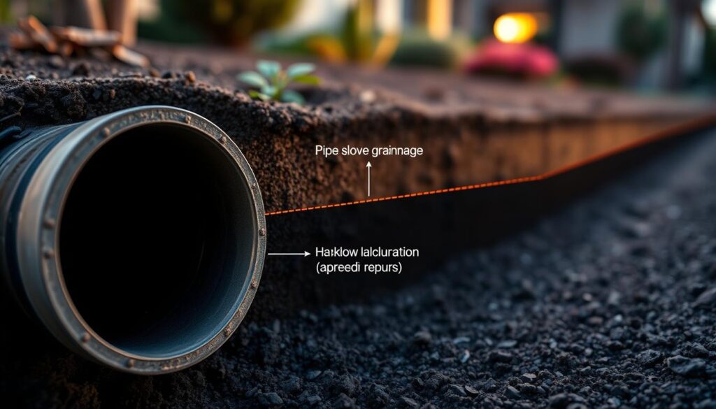 drain grade and fall