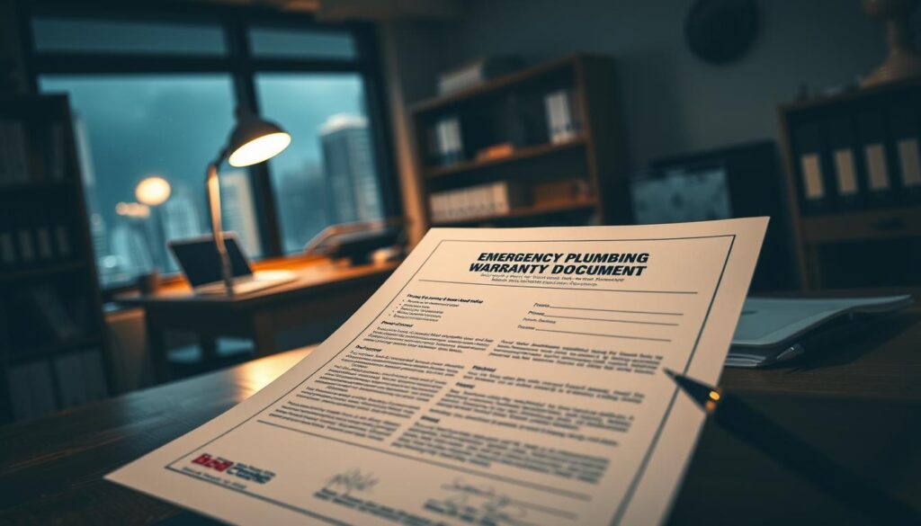 emergency plumber warranty