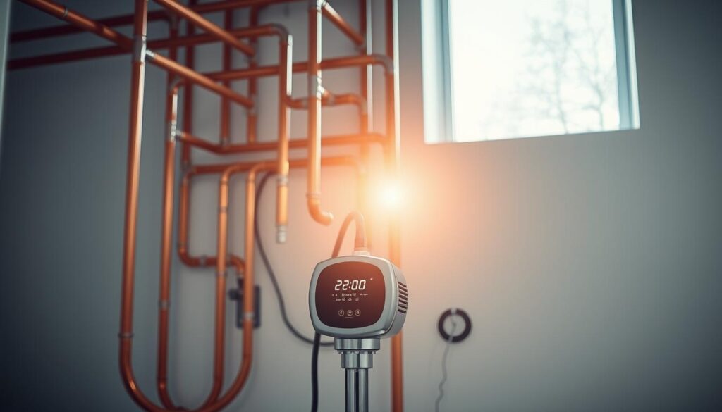 recirculation for long pipes