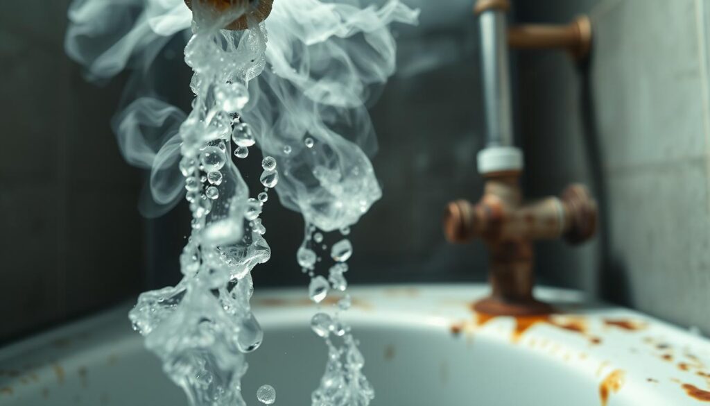 smelly hot water