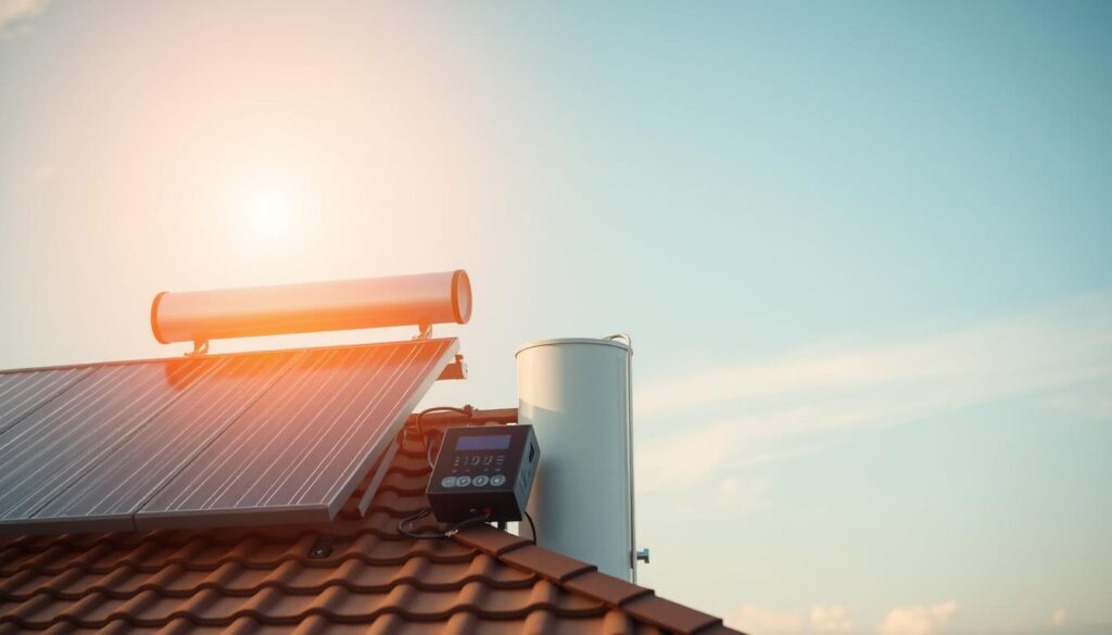 solar hot water boost