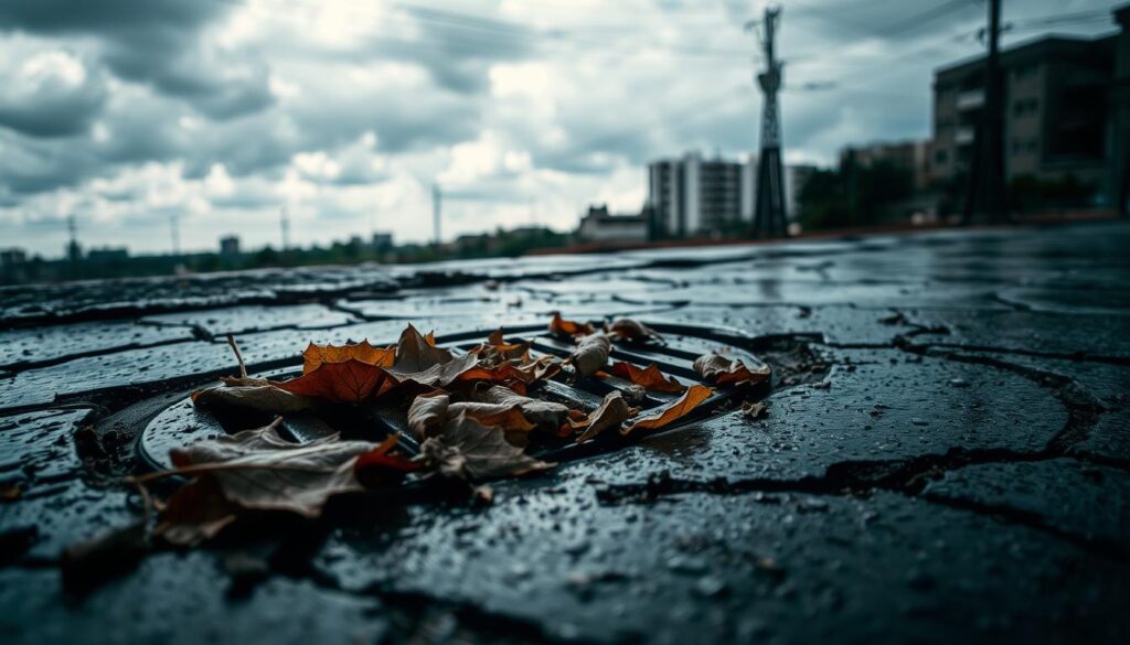 stormwater drain blockage